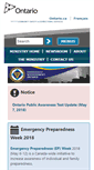 Mobile Screenshot of emergencymanagementontario.ca